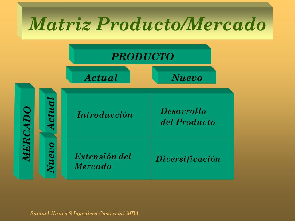 Matriz Producto/Mercado