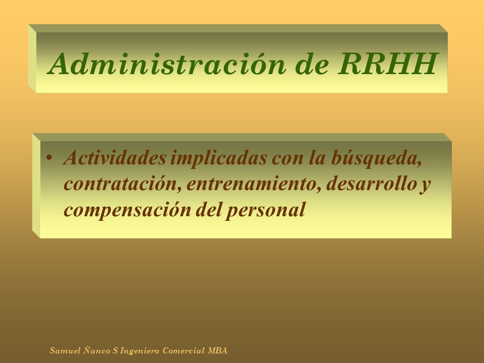 Administración de RRHH