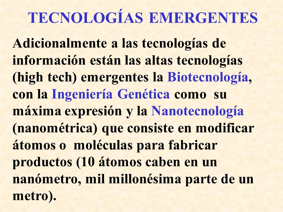 TECNOLOGÍAS EMERGENTES