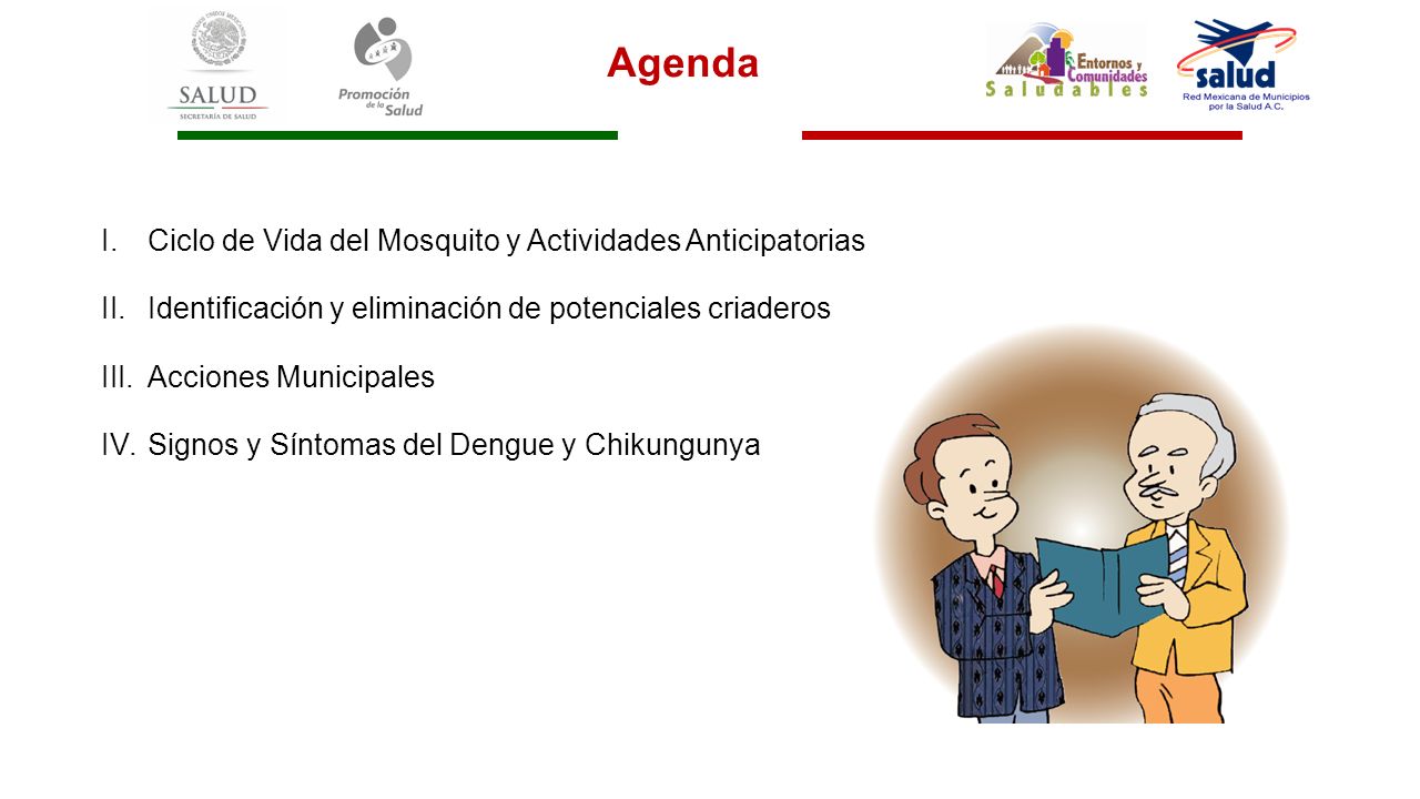 Agenda Ciclo de Vida del Mosquito y Actividades Anticipatorias