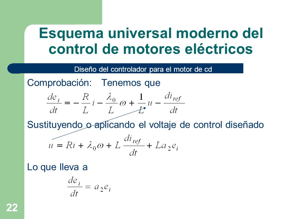 Esquema universal moderno del control de motores eléctricos