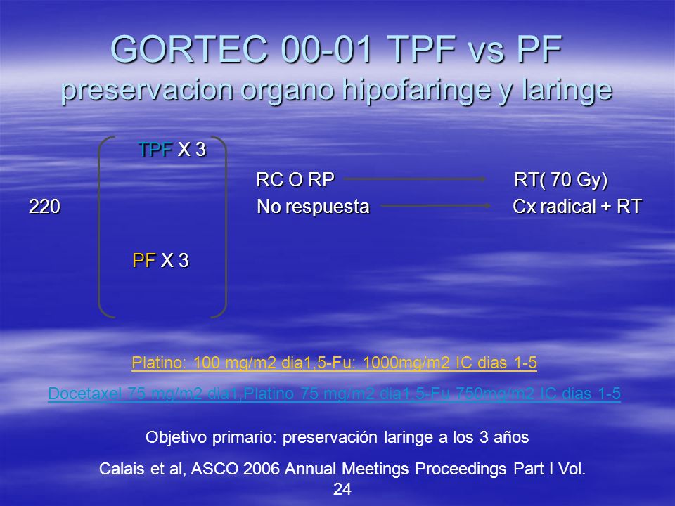 GORTEC TPF vs PF preservacion organo hipofaringe y laringe