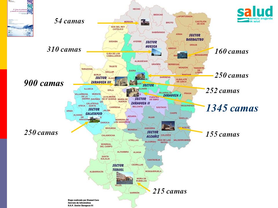 160 camas 250 camas 252 camas 1345 camas 250 camas 155 camas 900 camas