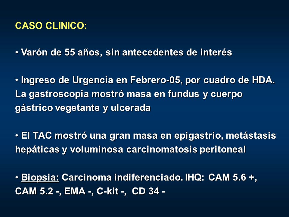CASO CLINICO: Varón de 55 años, sin antecedentes de interés.