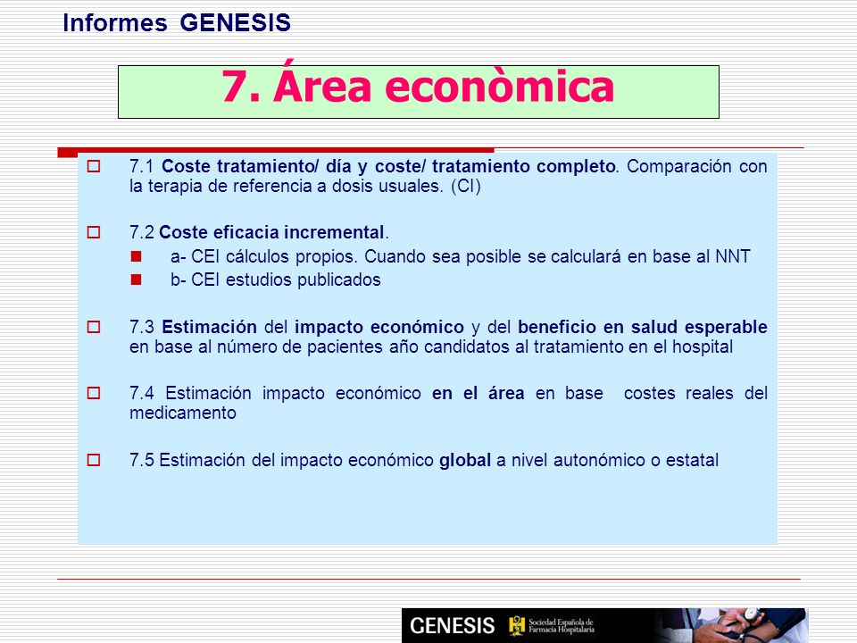 7. Área econòmica Informes GENESIS
