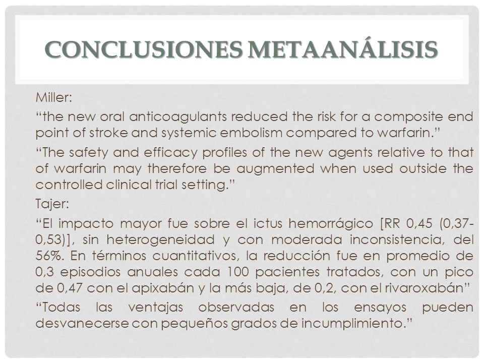 Conclusiones metaanálisis