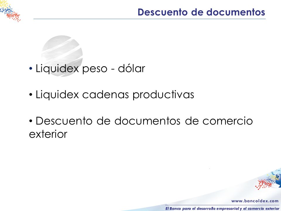 Liquidex cadenas productivas