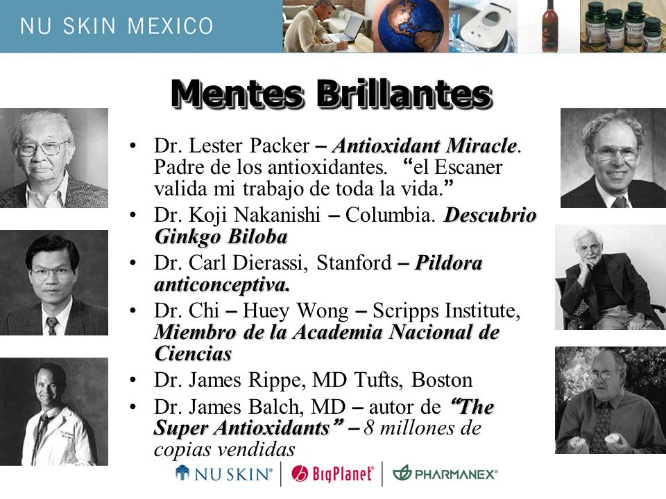 Mentes Brillantes Dr. Lester Packer – Antioxidant Miracle. Padre de los antioxidantes. el Escaner valida mi trabajo de toda la vida.