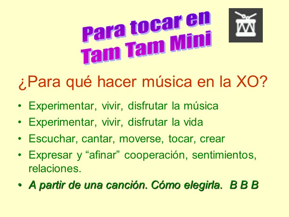 ¿Para qué hacer música en la XO