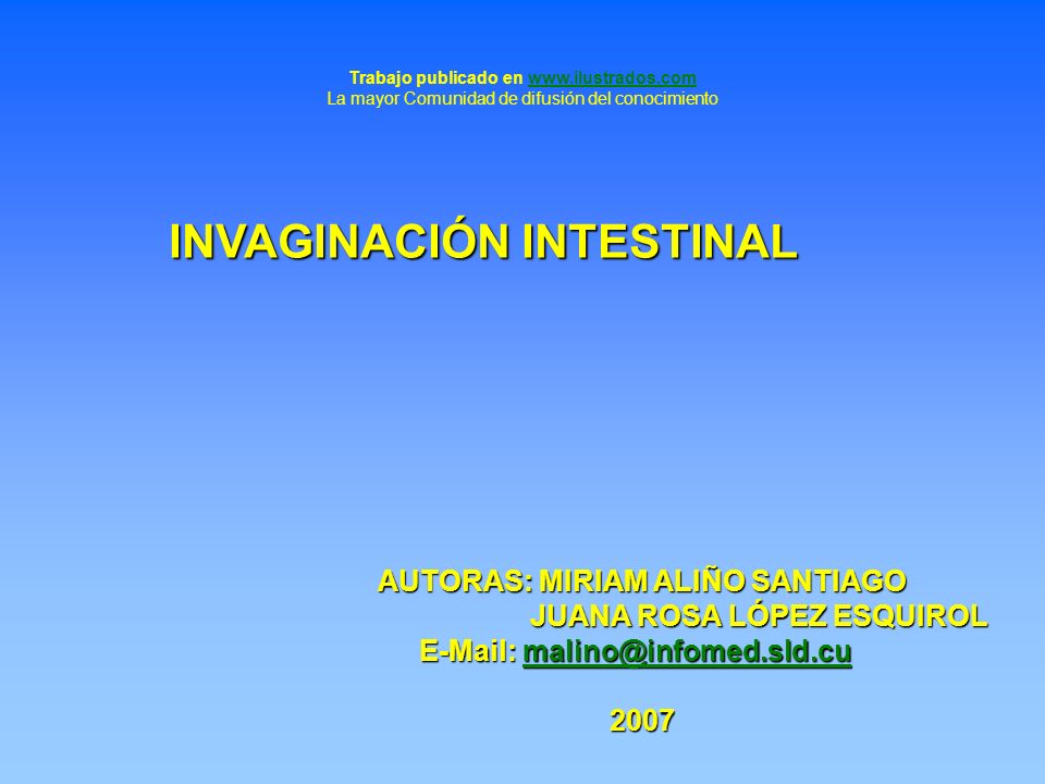 INVAGINACIÓN INTESTINAL