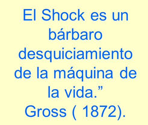 El Shock es un bárbaro desquiciamiento de la máquina de la vida