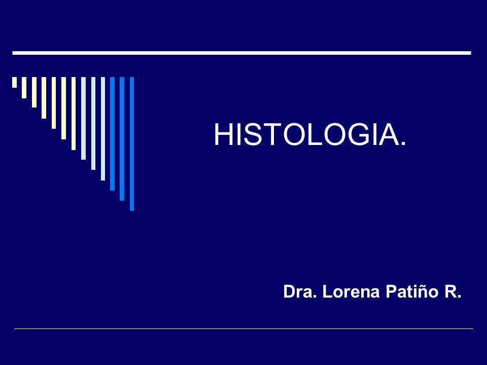 HISTOLOGIA. Dra. Lorena Patiño R.
