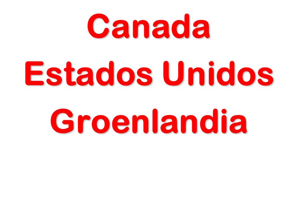 Canada Estados Unidos Groenlandia