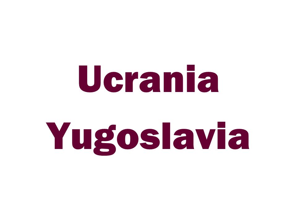 Ucrania Yugoslavia