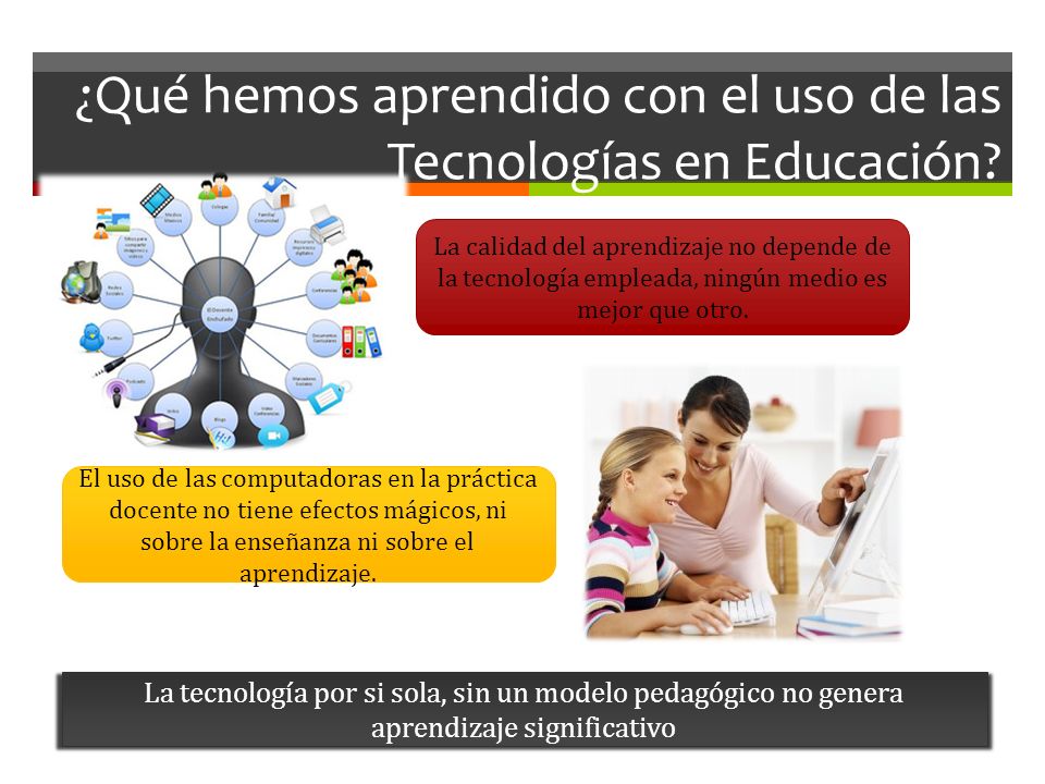 ¿Qué hemos aprendido con el uso de las Tecnologías en Educación