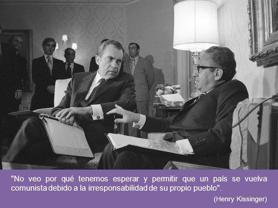 No veo por qué tenemos esperar y permitir que un país se vuelva comunista debido a la irresponsabilidad de su propio pueblo .
