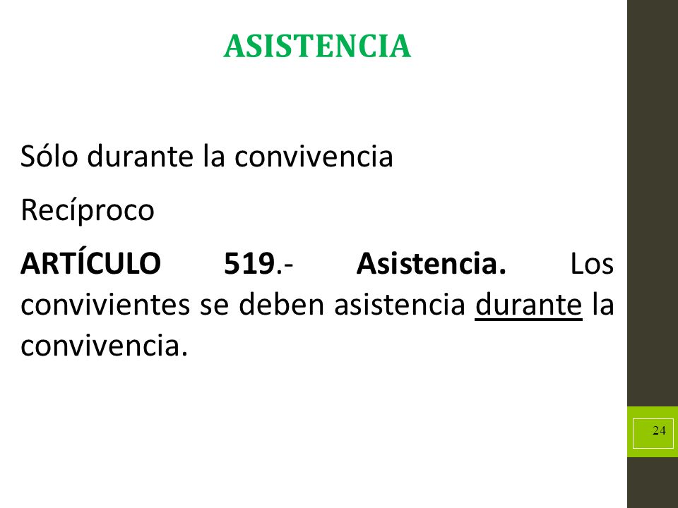 Sólo durante la convivencia Recíproco