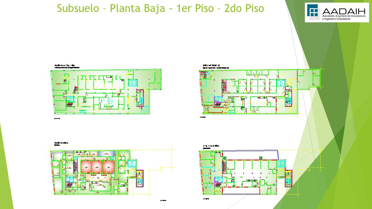 Subsuelo – Planta Baja - 1er Piso – 2do Piso