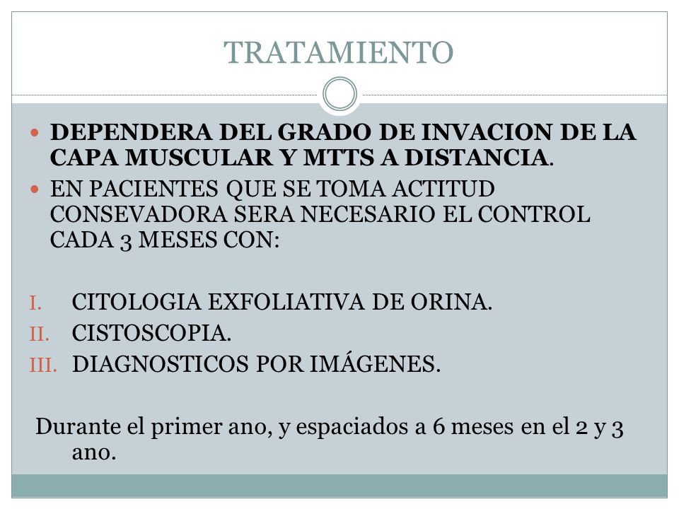 TRATAMIENTO DEPENDERA DEL GRADO DE INVACION DE LA CAPA MUSCULAR Y MTTS A DISTANCIA.