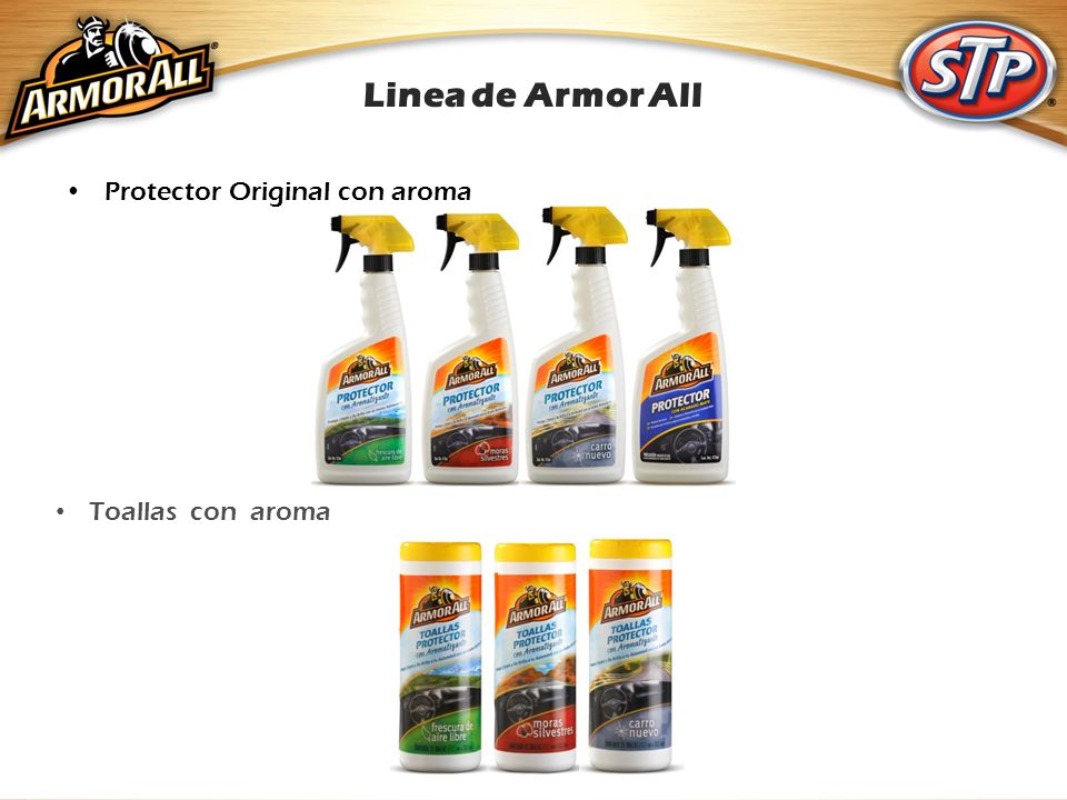 Linea de Armor All Protector Original con aroma Toallas con aroma