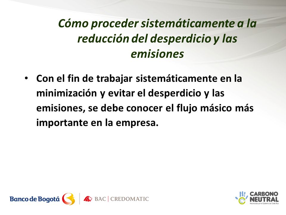 Cómo proceder sistemáticamente a la reducción del desperdicio y las emisiones
