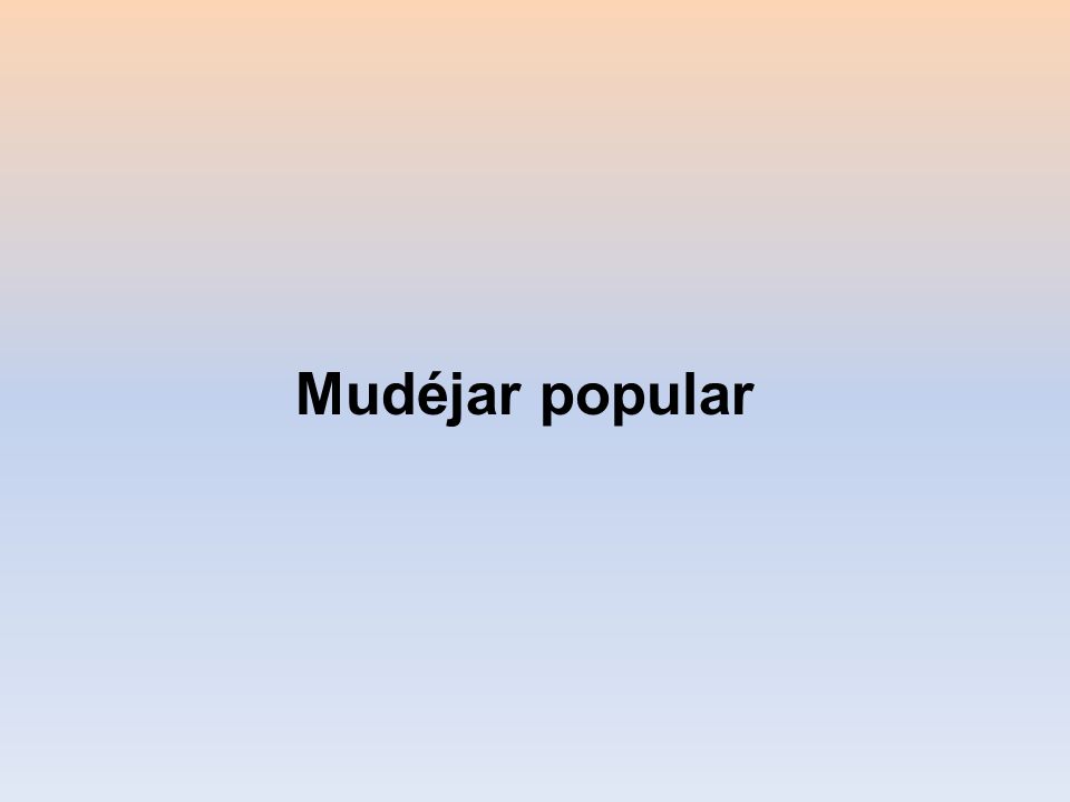 Mudéjar popular