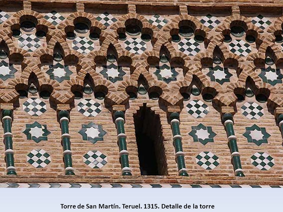 Torre de San Martín. Teruel Detalle de la torre
