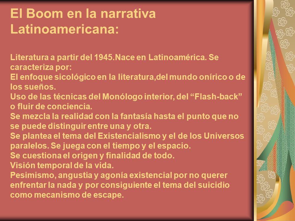 El Boom en la narrativa Latinoamericana: Literatura a partir del 1945