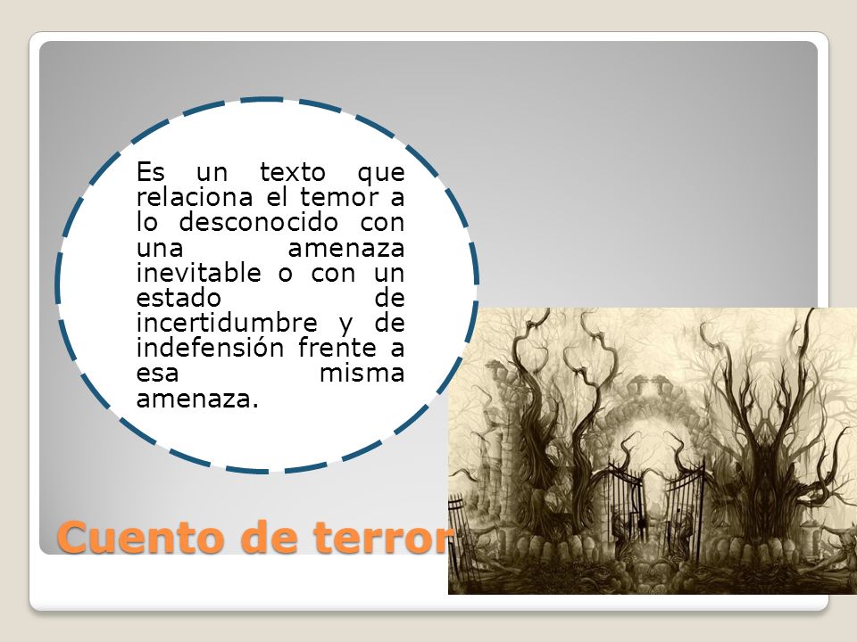 Es un texto que relaciona el temor a lo desconocido con una amenaza inevitable o con un estado de incertidumbre y de indefensión frente a esa misma amenaza.