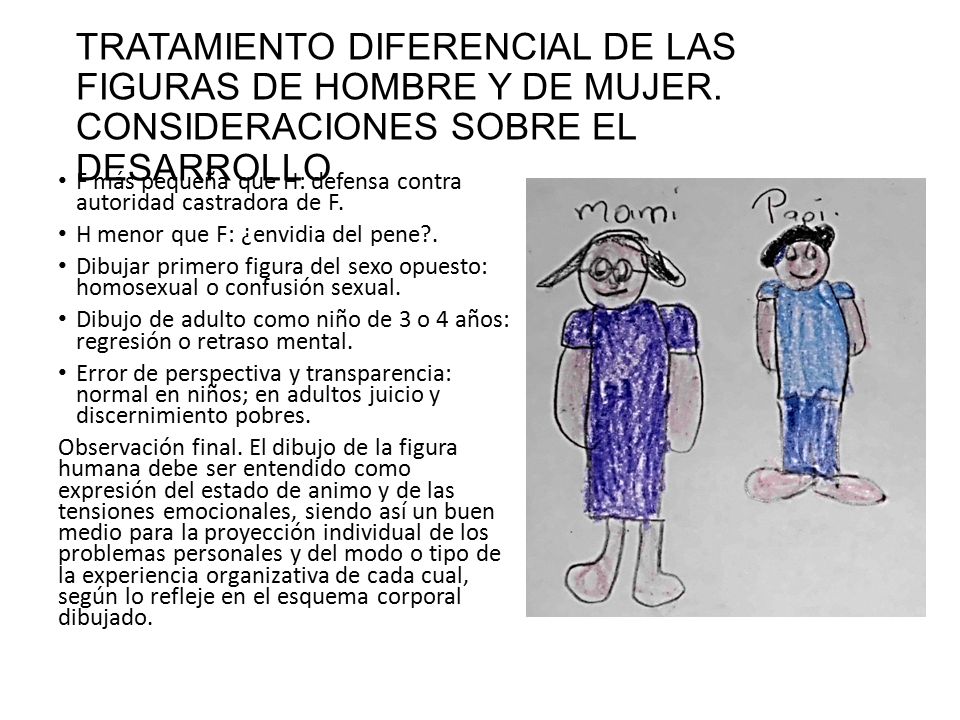 TRATAMIENTO DIFERENCIAL DE LAS FIGURAS DE HOMBRE Y DE MUJER