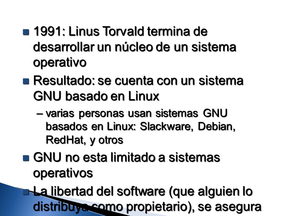 Resultado: se cuenta con un sistema GNU basado en Linux