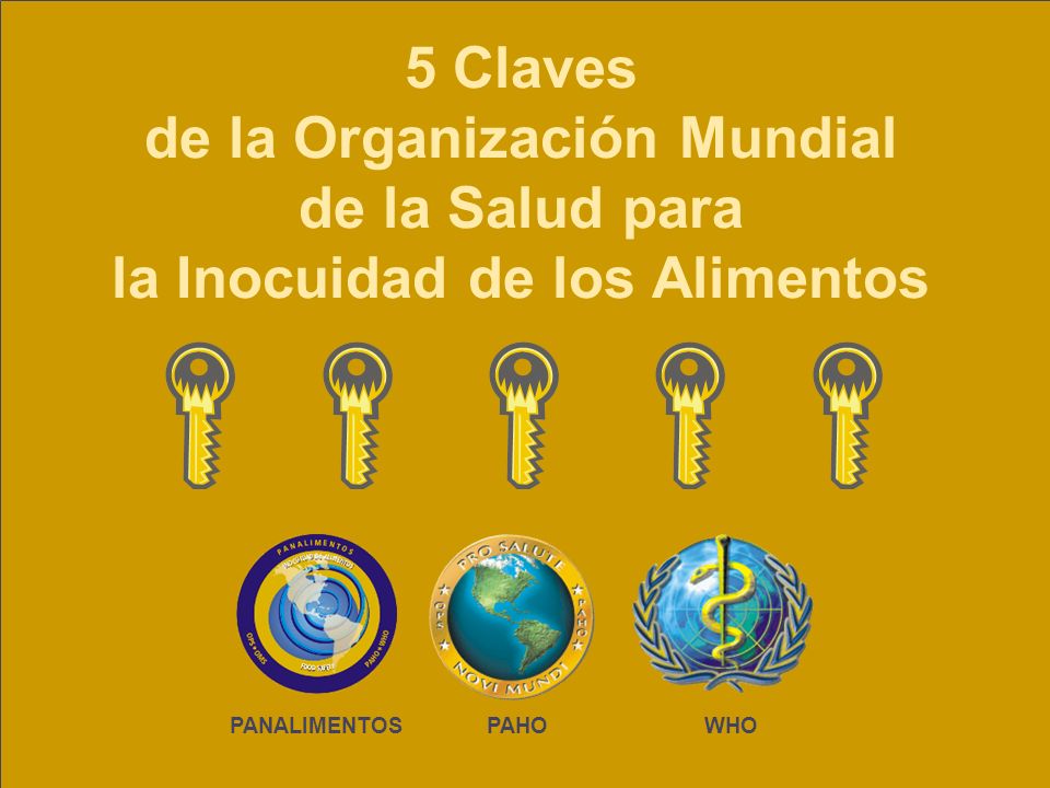 5 Claves de la Organización Mundial de la Salud para la Inocuidad de los Alimentos