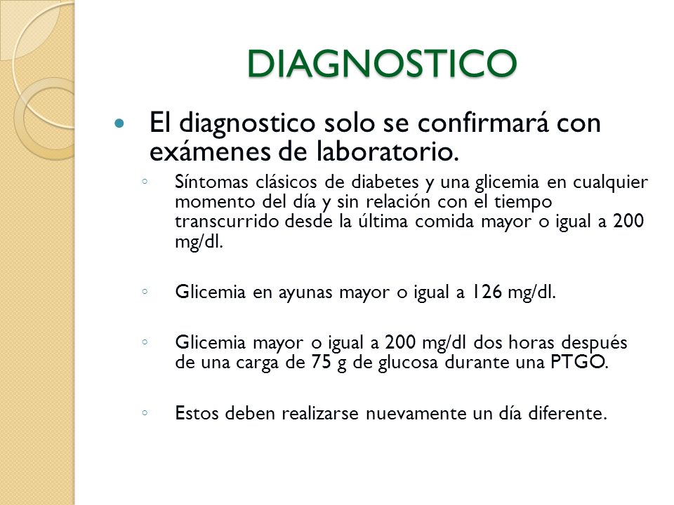 DIAGNOSTICO El diagnostico solo se confirmará con exámenes de laboratorio.