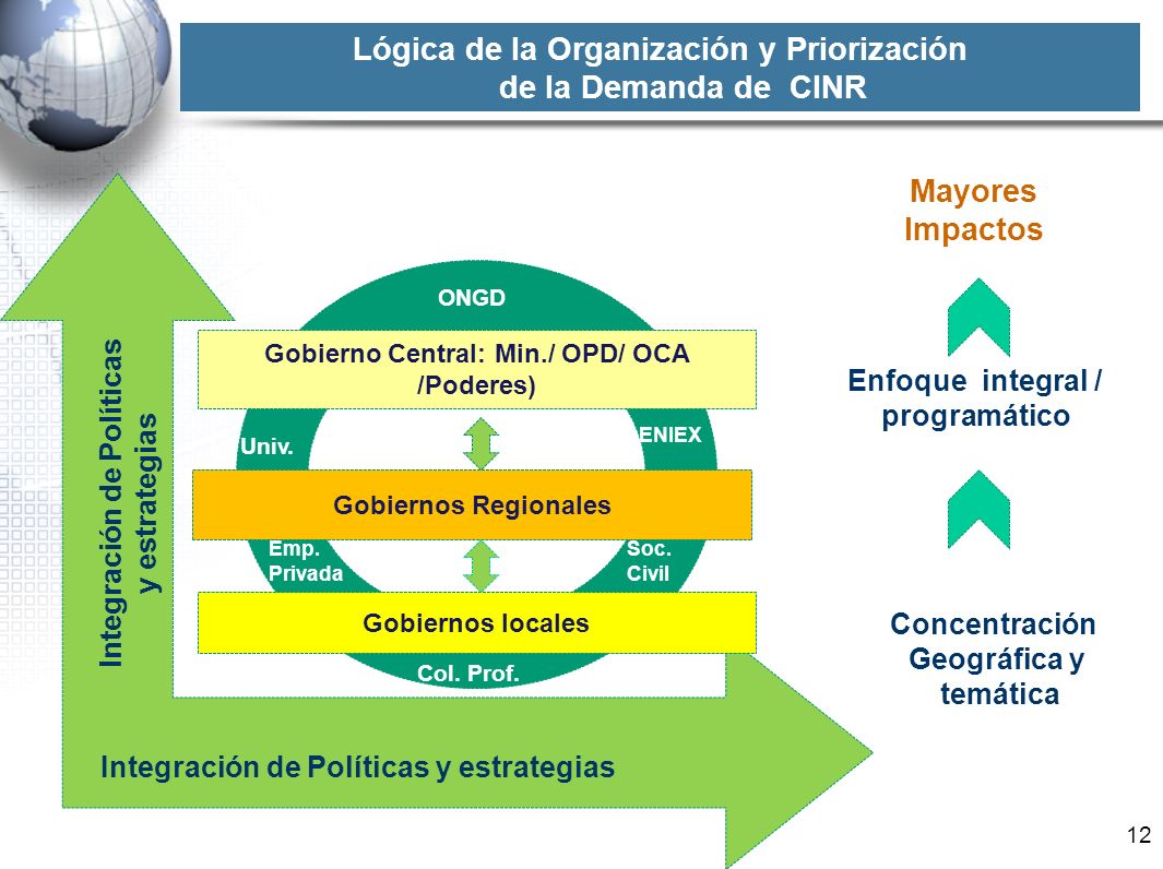 Lógica de la Organización y Priorización de la Demanda de CINR