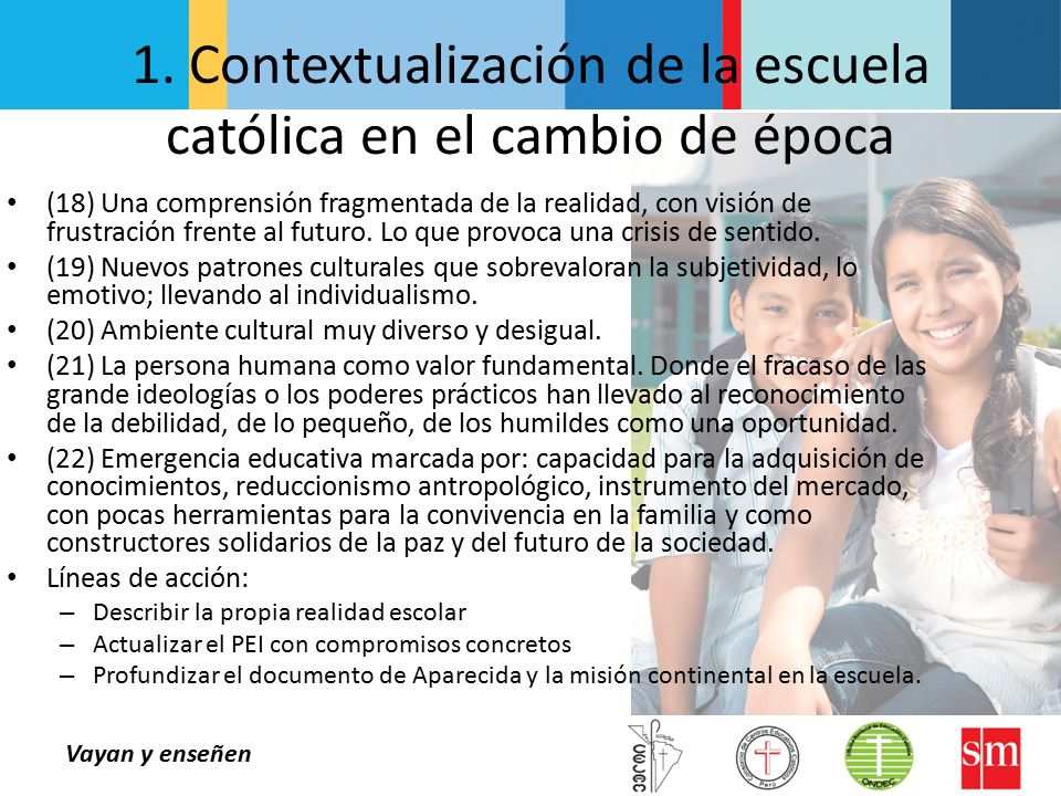 1. Contextualización de la escuela católica en el cambio de época