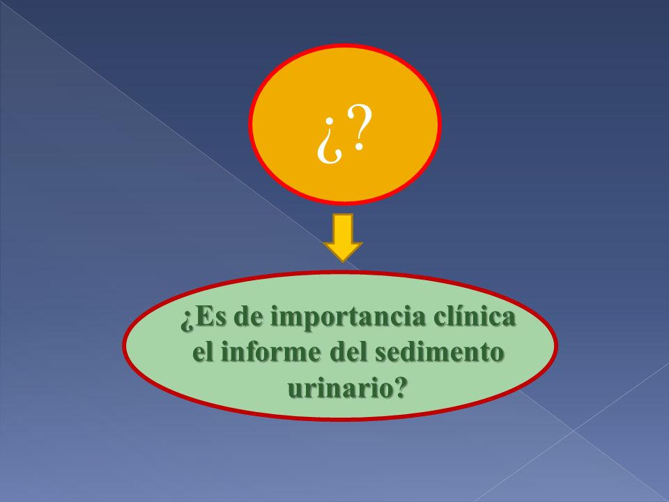¿Es de importancia clínica el informe del sedimento urinario