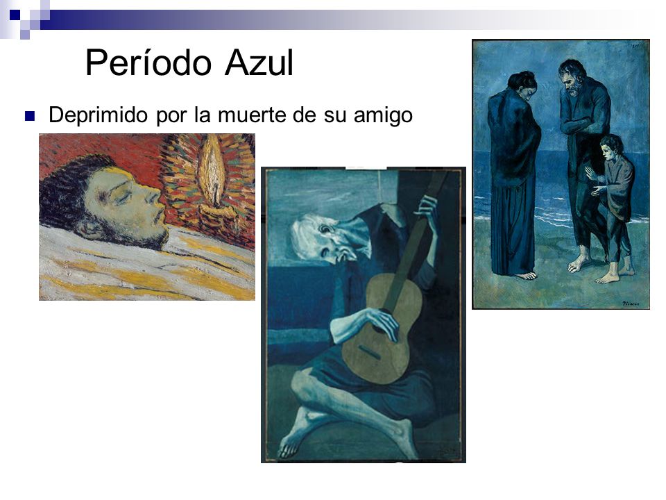 Período Azul Deprimido por la muerte de su amigo