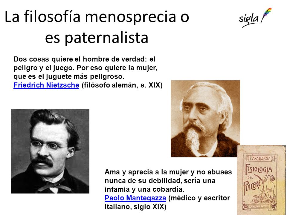 La filosofía menosprecia o es paternalista