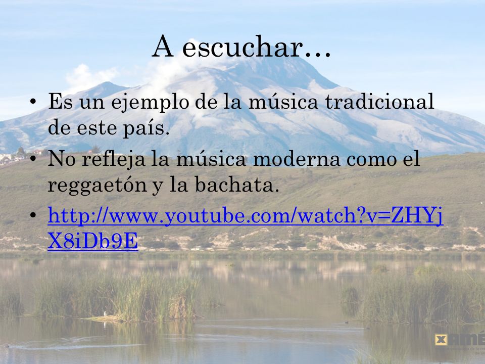 A escuchar… Es un ejemplo de la música tradicional de este país.