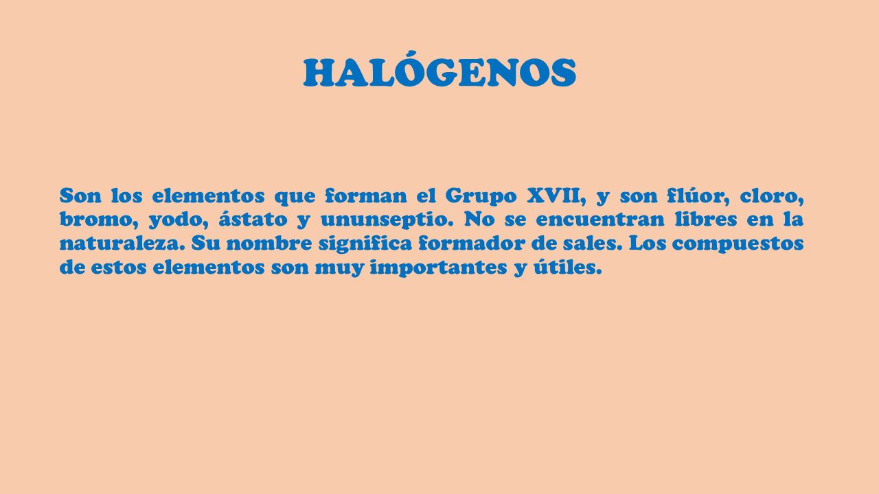 HALÓGENOS