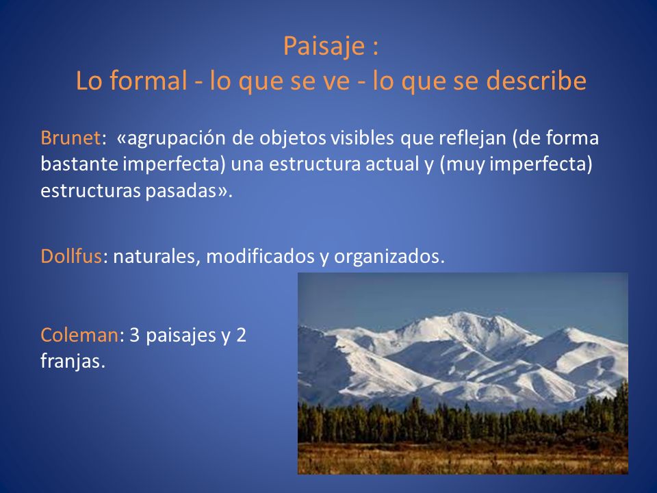 Lo formal - lo que se ve - lo que se describe