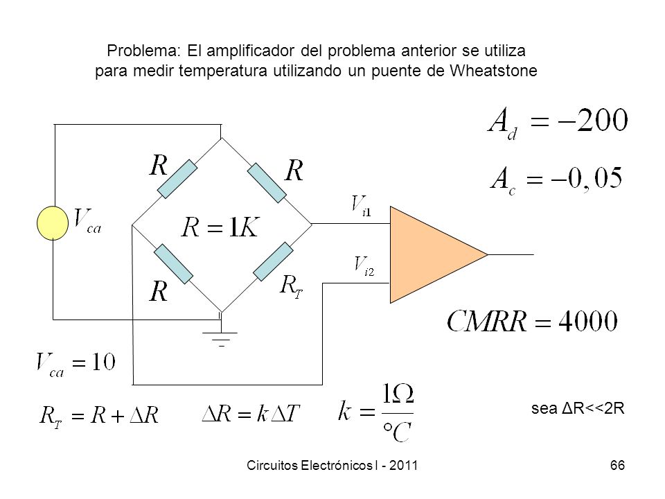 Problema: El amplificador del problema anterior se utiliza