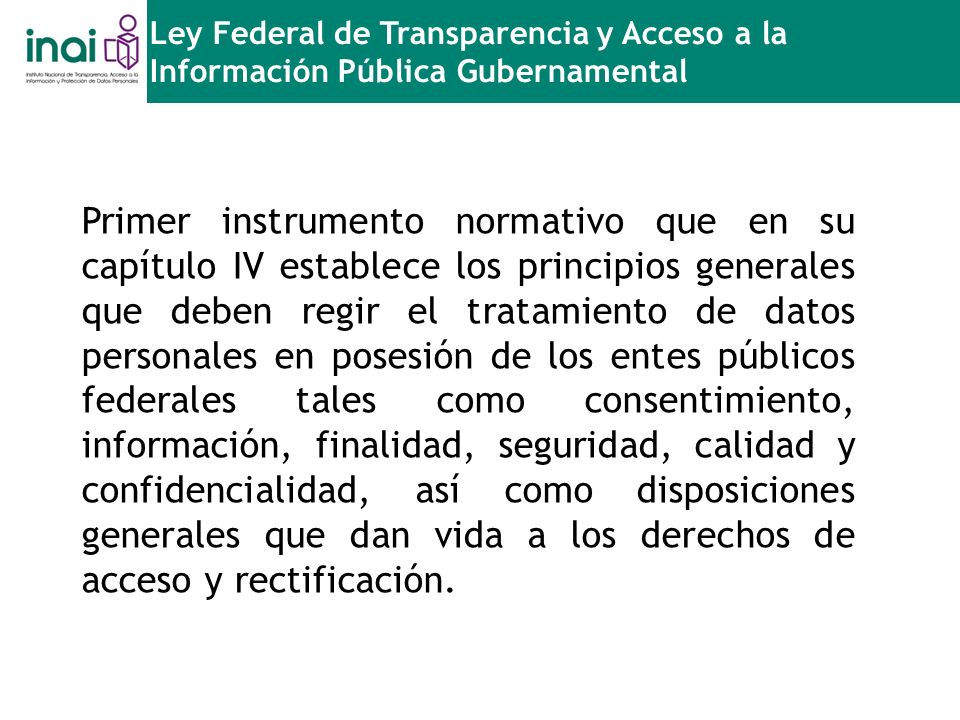 Ley Federal de Transparencia y Acceso a la Información Pública Gubernamental