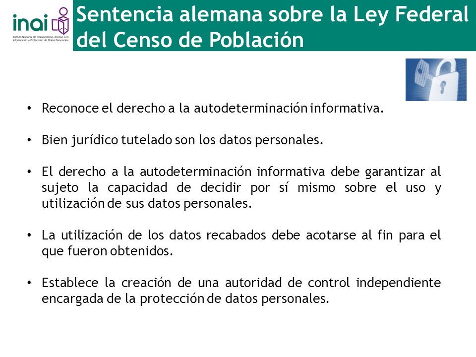 Sentencia alemana sobre la Ley Federal del Censo de Población