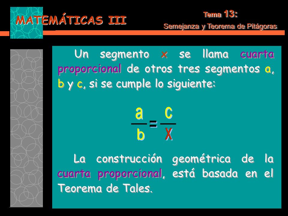 Semejanza y Teorema de Pitágoras