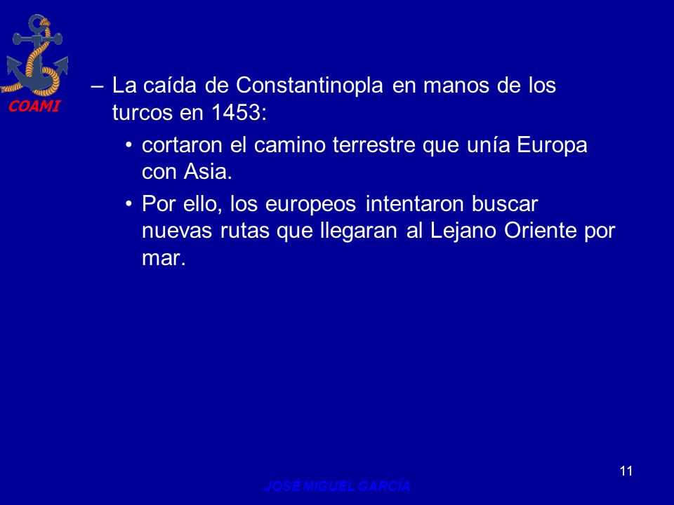 La caída de Constantinopla en manos de los turcos en 1453: