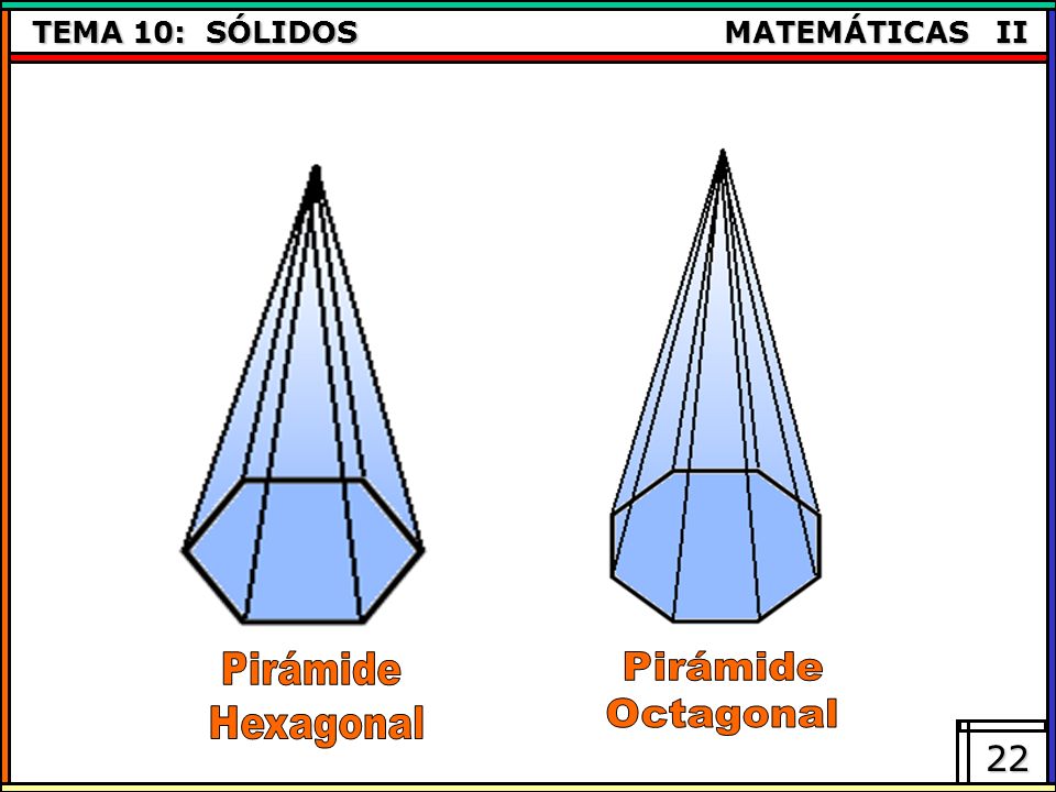 Pirámide Hexagonal Pirámide Octagonal