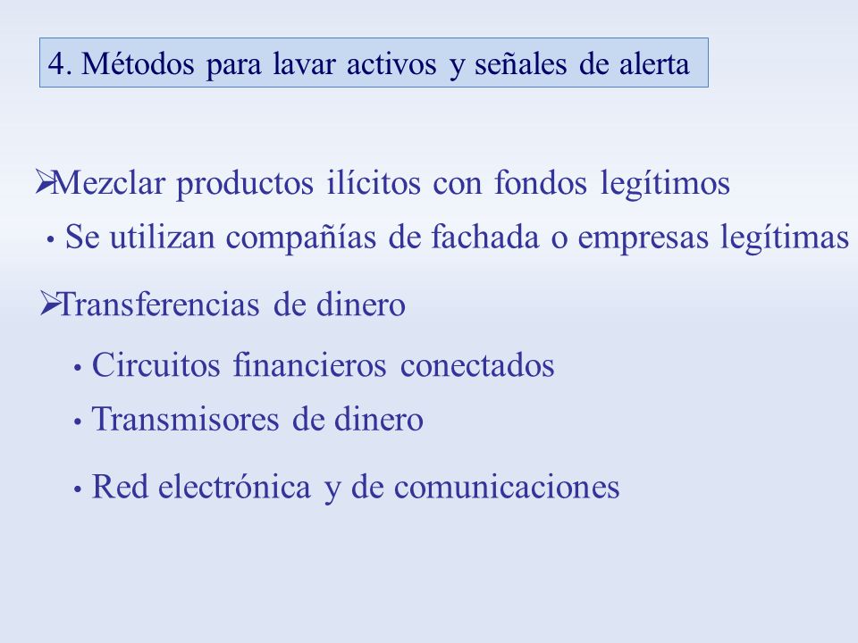 Mezclar productos ilícitos con fondos legítimos