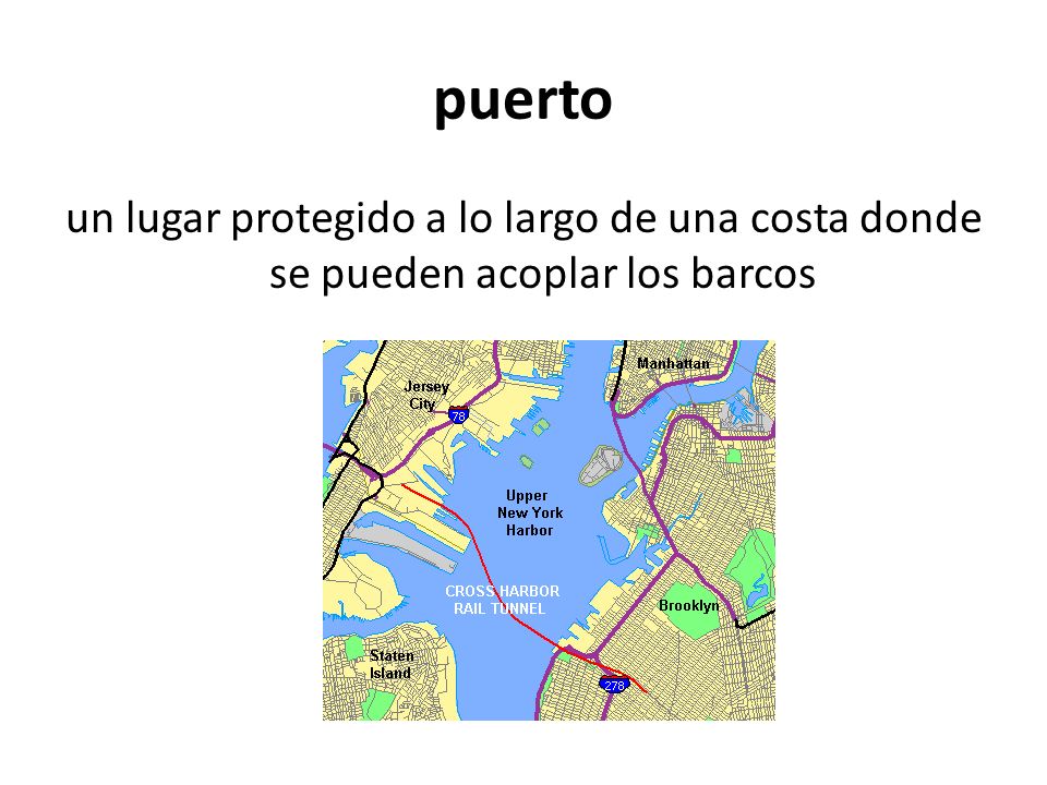 puerto un lugar protegido a lo largo de una costa donde se pueden acoplar los barcos
