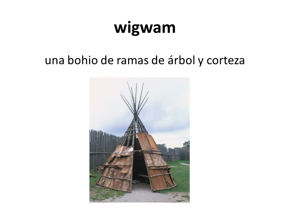 una bohio de ramas de árbol y corteza